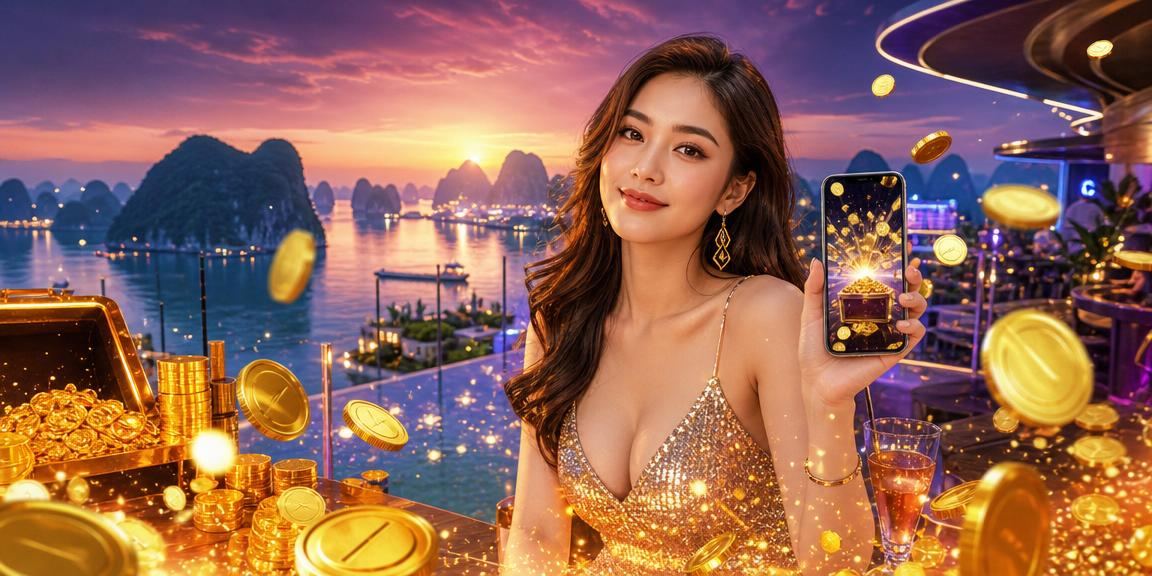 Giao diện ứng dụng w188 với cảnh Hạ Long Bay – trải nghiệm casino trực tuyến